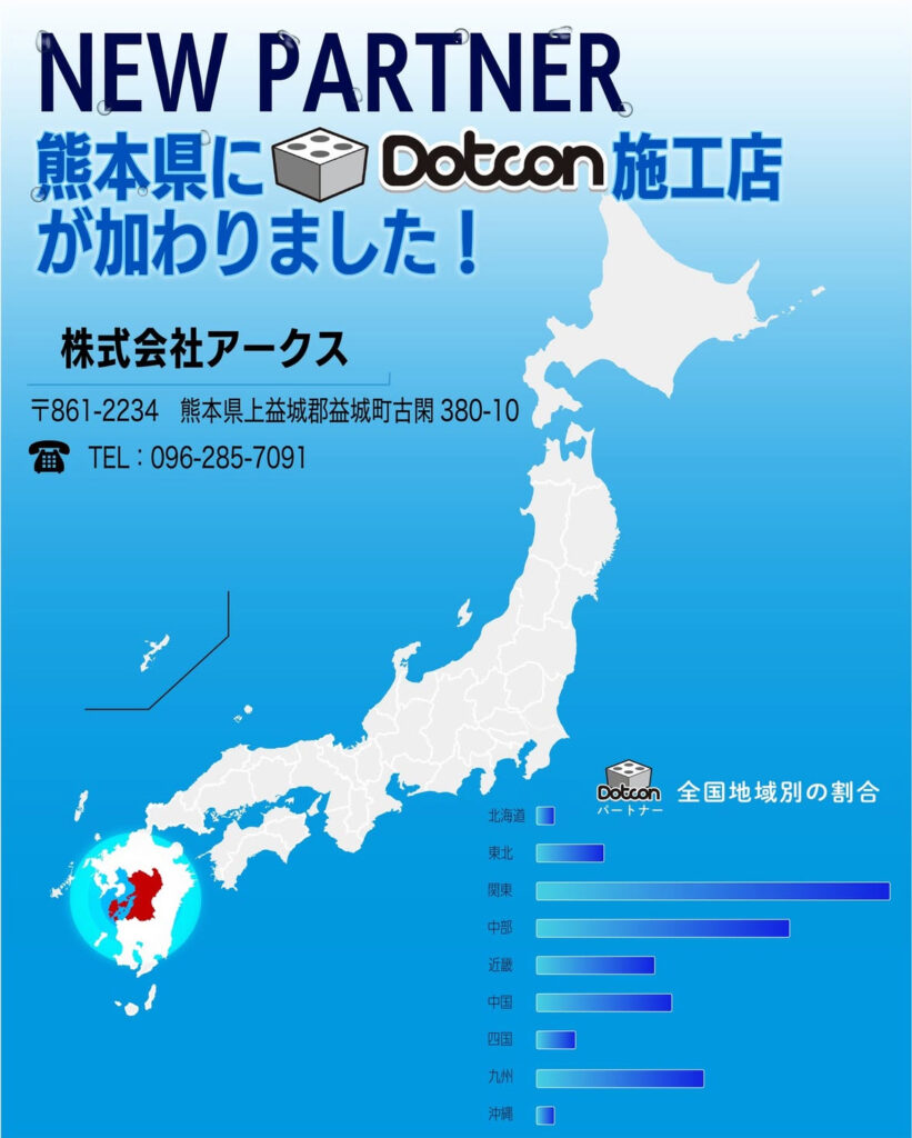 熊本県に新たなパートナー施工店が加わりました‼️