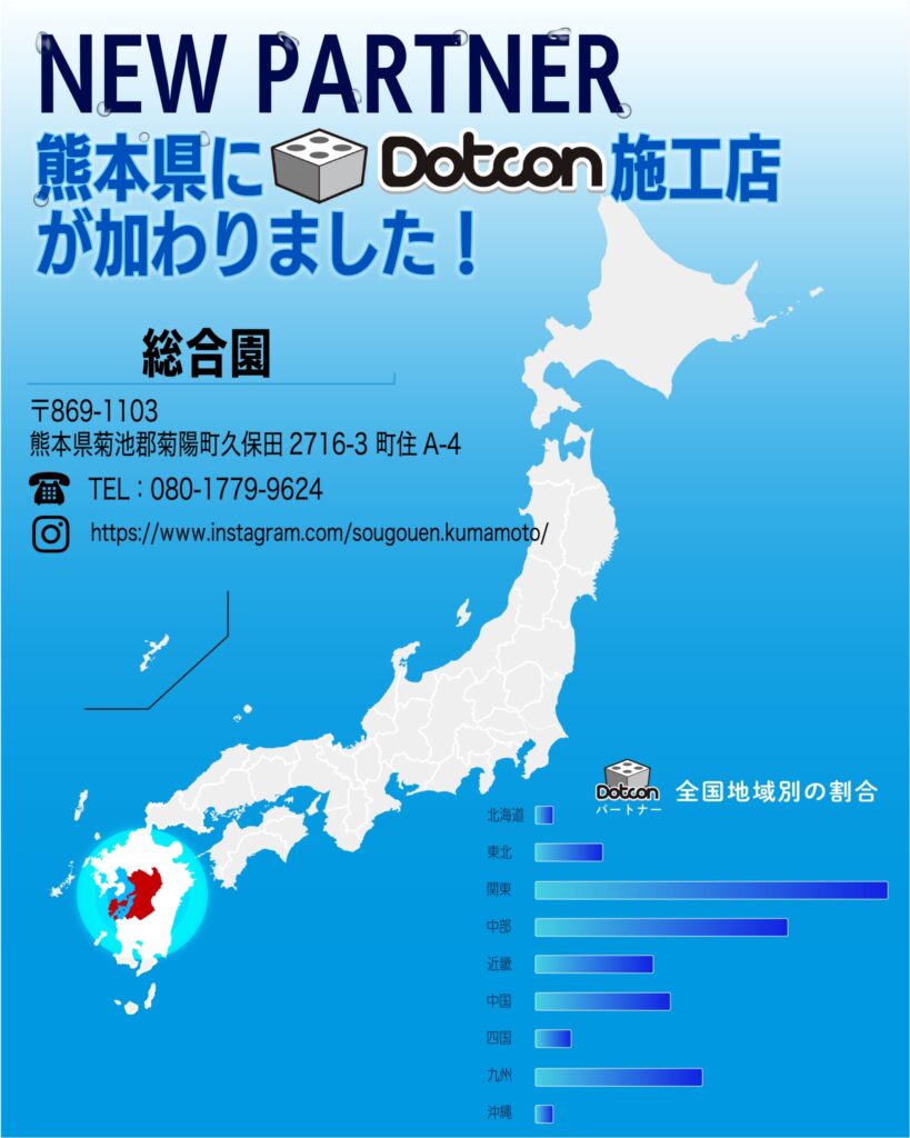 熊本県に新たなパートナー施工店が加わりました‼️
